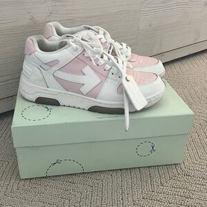 Off-White out and about pink sneakers